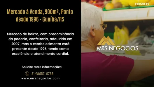 Ponto Comercial à venda, 900m² no Centro, Guaíba