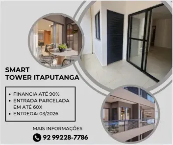 Apartamento com 3 Quartos à venda, 61m² no Ponta Negra, Manaus