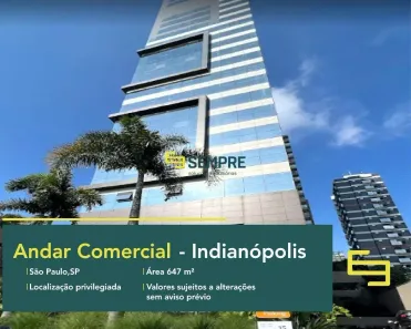 Imóvel Comercial para alugar, 647m² no Indianópolis, São Paulo
