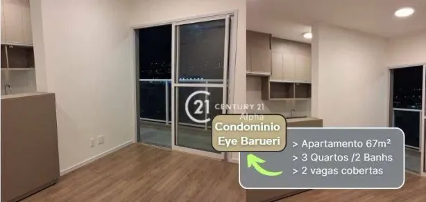 Apartamento com 3 Quartos à venda, 67m² no Jardim Iracema/Aldeia, Barueri