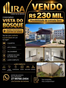 Apartamento com 2 Quartos à venda, 47m² no Residencial Centro da Serra, Serra