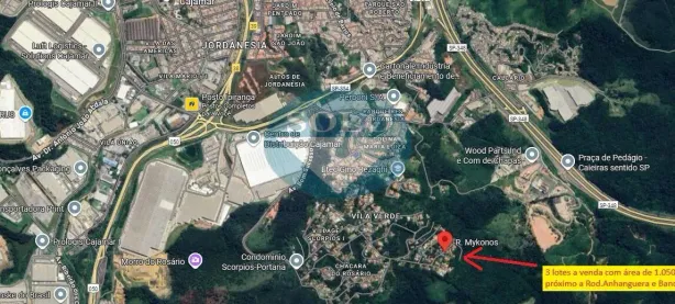 Lote/Terreno à venda, 1050m² no Alpes dos Araçás (Jordanésia), Cajamar