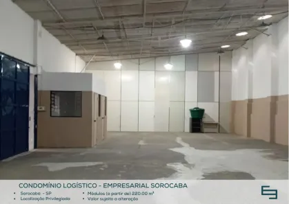 Galpão/Depósito/Armazém para alugar, 220m² no Ipanema do Meio, Sorocaba