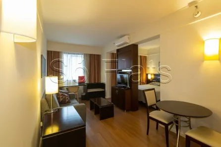 Flat com 1 Quarto para alugar, 38m² no Itaim Bibi, São Paulo