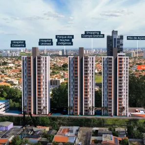 Apartamento com 2 Quartos à venda, 54m² no Mata do Jacinto, Campo Grande