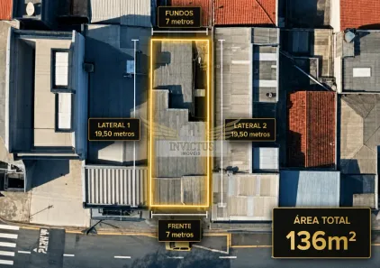 Lote/Terreno com 1 Quarto à venda, 170m² no Vila Curuçá, Santo André