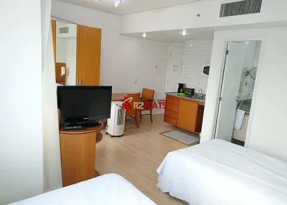 Flat com 1 Quarto para alugar, 28m² no Indianópolis, São Paulo