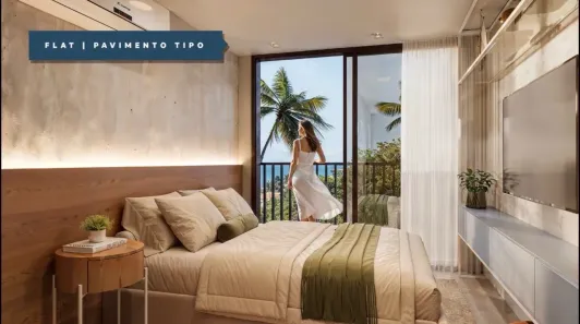 Flat com 1 Quarto à venda, 15m² no Vila de Porto de Galinhas, Ipojuca