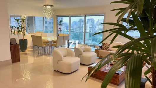 Apartamento com 3 Quartos para alugar, 198m² no Cidade Monções, São Paulo