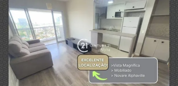 Apartamento com 1 Quarto para venda ou aluguel, 50m² no Melville Empresarial I e II, Barueri