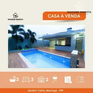 Casa de Condomínio com 3 Quartos à venda, 173m² no Jardim Tóquio, Maringá