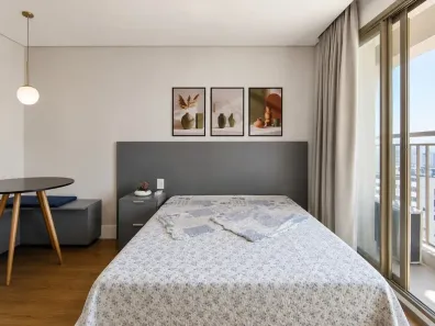 Apartamento com 1 Quarto para alugar, 24m² no Perdizes, São Paulo