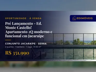 Apartamento com 2 Quartos à venda, 51m² no Conjunto Jacaraípe, Serra