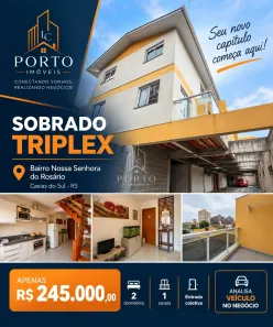 Sobrado com 2 Quartos à venda, 80m² no Nossa Senhora do Rosário, Caxias do Sul