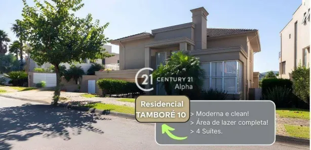 Casa de Condomínio com 4 Quartos para alugar, 620m² no Tamboré, Santana de Parnaíba