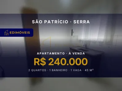 Apartamento com 2 Quartos à venda, 45m² no São Patrício, Serra