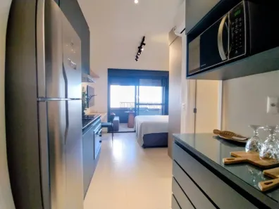 Apartamento com 1 Quarto para alugar, 27m² no Campo Belo, São Paulo