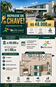 Apartamento com 2 Quartos à venda, 44m² no Turu, São Luís