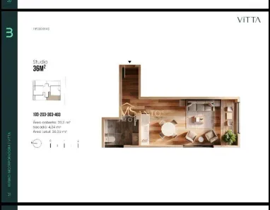Apartamento com 1 Quarto à venda, 36m² no Ingleses do Rio Vermelho, Florianópolis