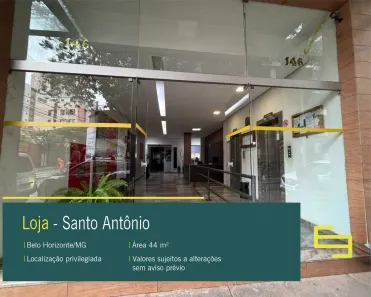 Ponto Comercial à venda, 44m² no Santo Antônio, Belo Horizonte