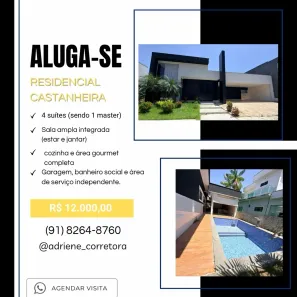 Casa de Condomínio com 4 Quartos para alugar, 500m² no Atalaia, Ananindeua