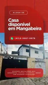 Casa com 2 Quartos para alugar, 58m² no Mangabeira, João Pessoa