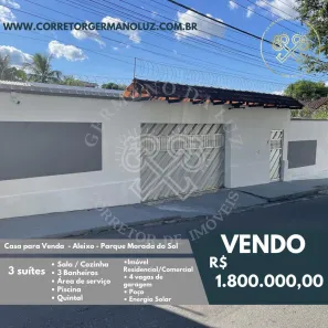 Casa com 3 Quartos à venda, 339m² no Aleixo, Manaus