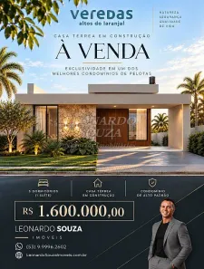 Casa de Condomínio com 3 Quartos à venda, 150m² no Laranjal, Pelotas