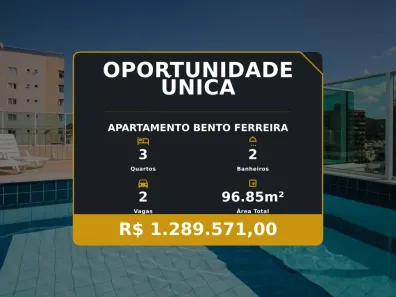 Apartamento com 3 Quartos à venda, 96m² no Bento Ferreira, Vitória