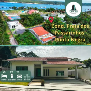 Casa de Condomínio com 6 Quartos para venda ou aluguel, 660m² no Ponta Negra, Manaus