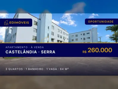 Apartamento com 3 Quartos à venda, 66m² no Castelândia, Serra