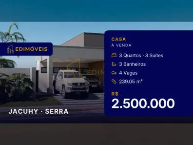 Casa com 3 Quartos à venda, 239m² no Jacuhy, Serra
