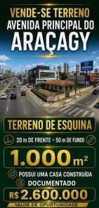Lote/Terreno com 1 Quarto à venda, 1000m² no , São José de Ribamar