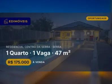 Apartamento com 1 Quarto à venda, 47m² no Residencial Centro da Serra, Serra