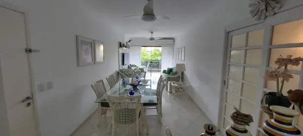 Apartamento com 4 Quartos para alugar, 124m² no Enseada, Guarujá