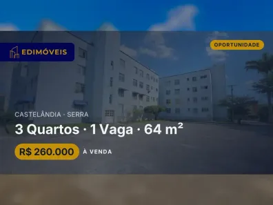 Apartamento com 3 Quartos à venda, 64m² no Castelândia, Serra