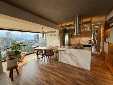 Apartamento com 1 Quarto para alugar, 62m² no Cidade Monções, São Paulo