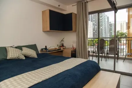 Kitnet com 1 Quarto à venda, 50m² no Santo Amaro, São Paulo