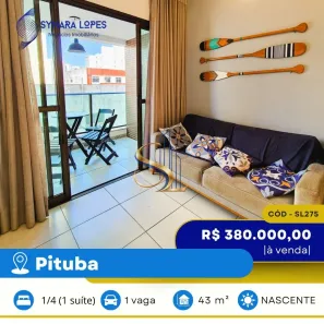Apartamento com 1 Quarto à venda, 43m² no Pituba, Salvador