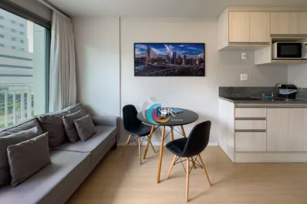 Apartamento com 1 Quarto para alugar, 27m² no Vila Nova Conceição, São Paulo