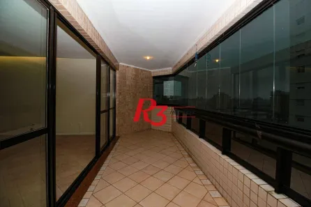 Apartamento com 3 Quartos para alugar, 158m² no Embaré, Santos