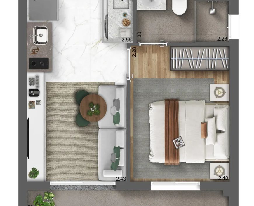 UNIQUE FIT VILA MARIANA - APARTAMENTOS no Vila Mariana, São Paulo