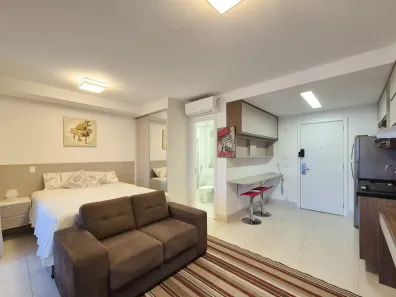 Apartamento com 1 Quarto para alugar, 42m² no Brooklin Paulista, São Paulo