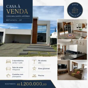 Casa com 3 Quartos à venda, 180m² no Zona Rural, Botucatu