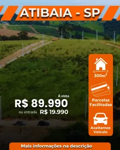 Lote/Terreno à venda, 500m² no Bosque dos Eucalíptos, Atibaia