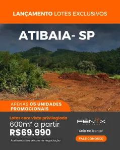 Lote/Terreno à venda, 600m² no Jardim Paulista, Atibaia