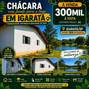Casa de Condomínio com 2 Quartos à venda, 1000m² no Águas de Igaratá, Igaratá