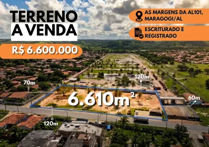 Lote/Terreno com 1 Quarto à venda, 6610m² no , Maragogi