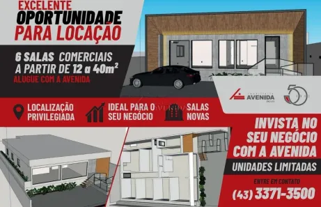 Sala Comercial para alugar, 15m² no Vila Ipiranga, Londrina