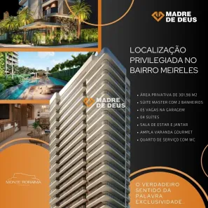 Apartamento com 4 Quartos à venda, 302m² no Meireles, Fortaleza